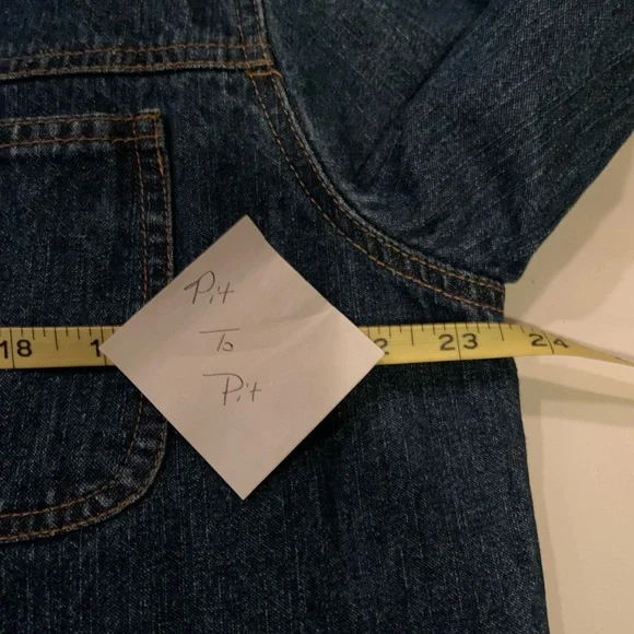 Vintage Bill Blass Jeanswear Woman’s Denim Chore Jacket Barn Coat 90’s Size 1X - Picture 11 of 16